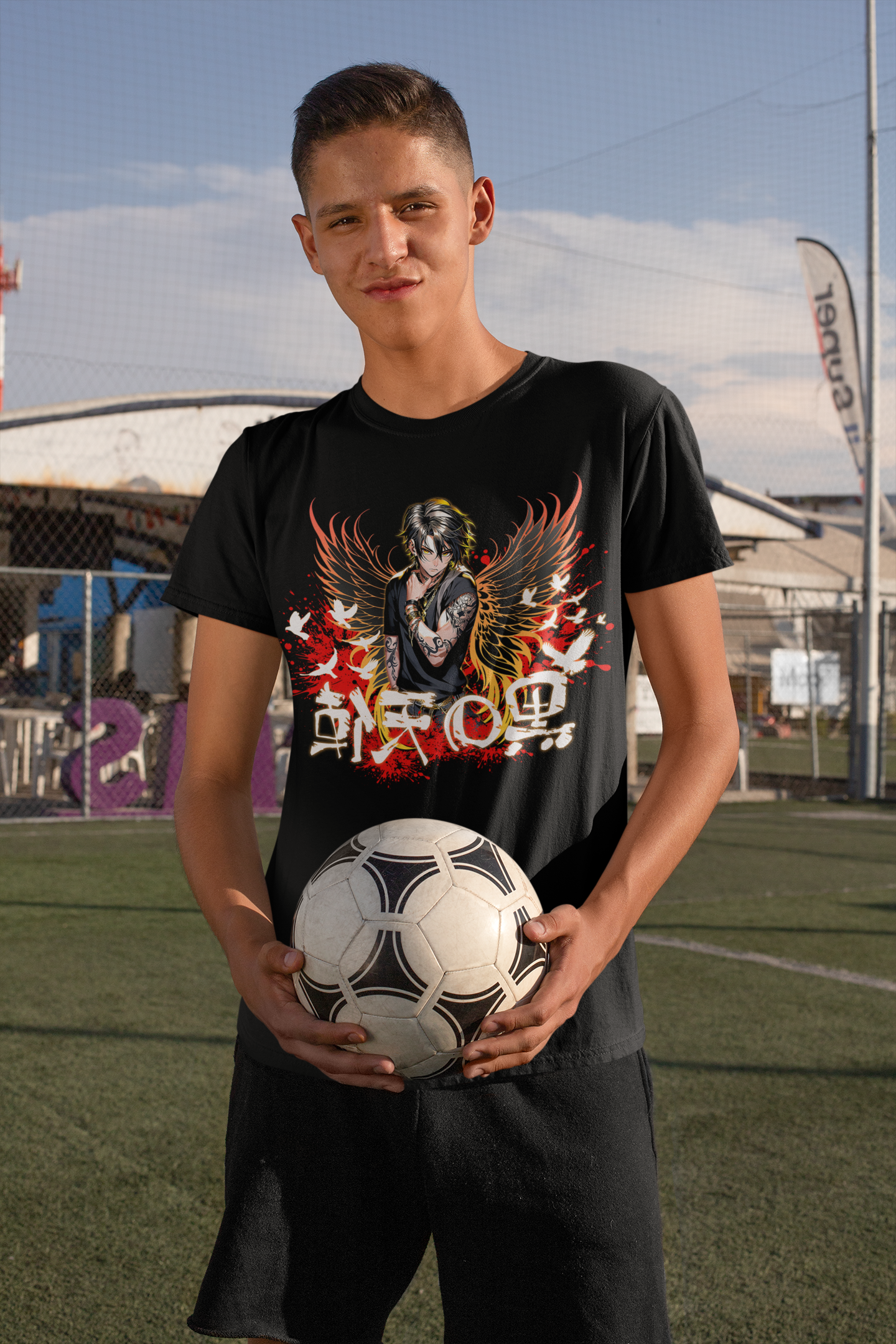 Black Angel / Japanischer dunkler Engel Klassisches T-Shirt für Jugendliche